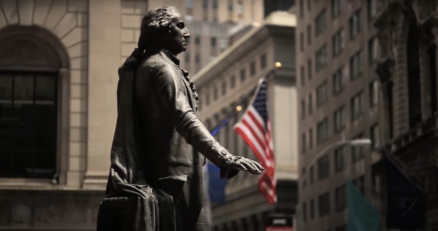 federal hall statue of george washington