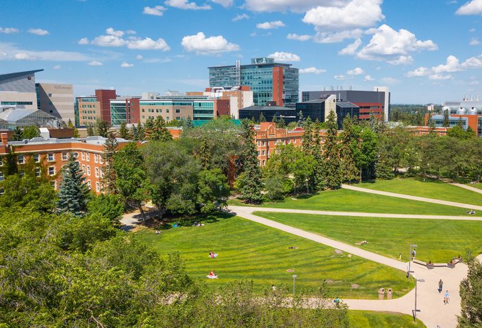 University of Alberta's campus park