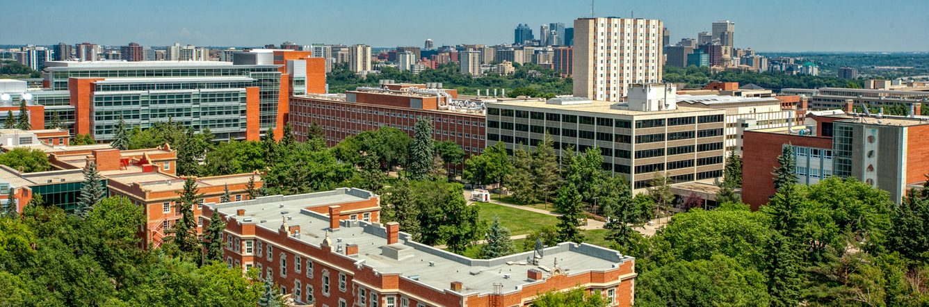 Aerial view of University of Alberta North campus