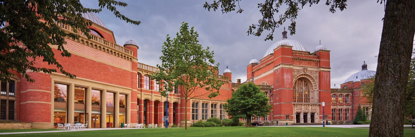 Campus building of University of Birmingham