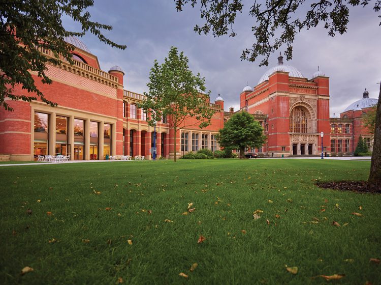 Campus building of University of Birmingham