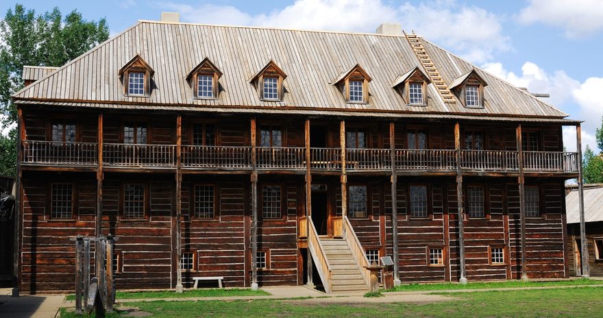 The clerk's quarters in Fort Edmonton Park