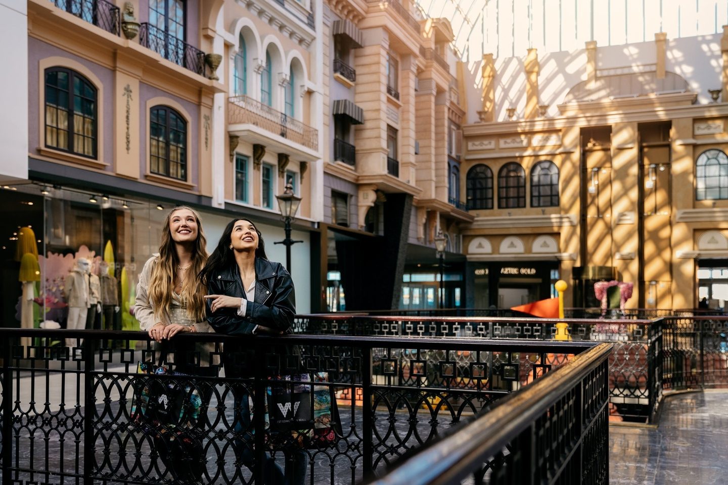 Two students at the west Edmonton mall