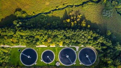 Water recycling with sewage treatment plant