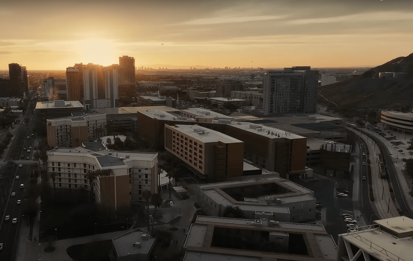 Aerial view of one of the ASU campuses