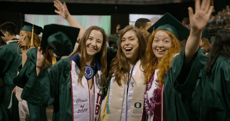 UO's class of 2019 students at their graduation