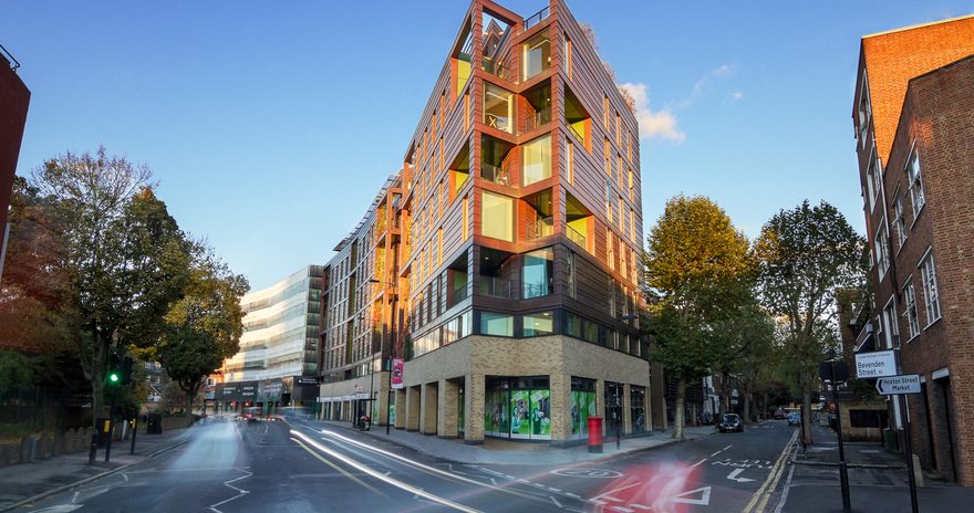 Building of Urbanest Hoxton accommodation