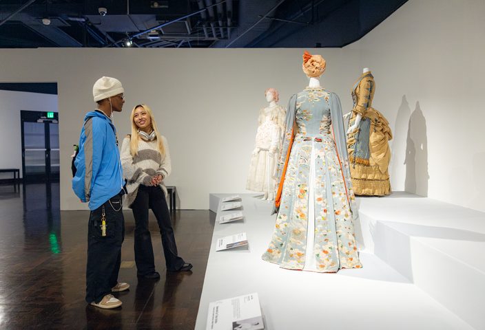 Students in the ASU FIDM museum in LA