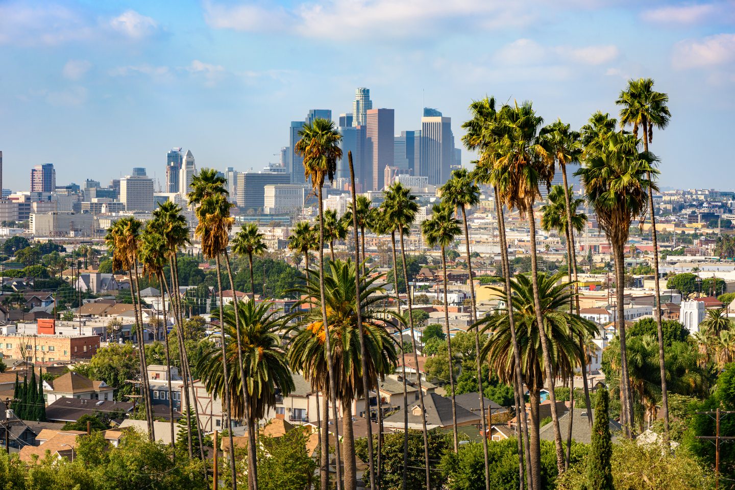 Downtown Los Angeles at a sunny day