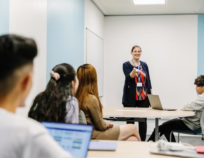 A KICL classroom with a teacher and students